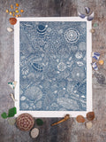 Hidden Beach Finds, Limited Edition Lino Print
