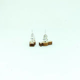 Blue Footed Booby Earrings Silver Plated Backs
