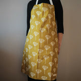 Cow Parsley Ochre - Organic Cotton Apron