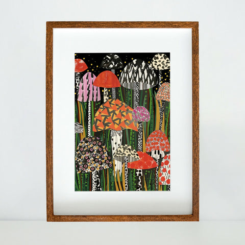 Mushrooms, No. 1 - Art Print