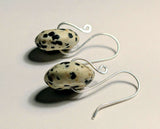 Dalmatian Jasper Sterling Silver Earrings