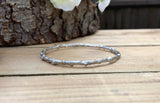 Chunky Silver Twig Bangle by Curious Magpie (5)