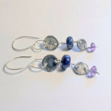 Sterling Silver, Lapis Lazuli & Amethyst Earrings 2