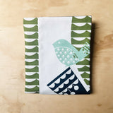 Bird Print Handmade Double-Sided Cushion - 45cm Multicoloured | British Made