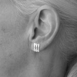 Forged Rod Stud Earrings