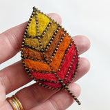 Autumn Leaf Brooch 1024