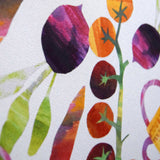 Busy Veg Tea Towel 6 - Freya Snow Square