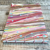 Multicoloured Marbled - Handcrafted Watercolour Sketchbook