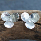 Silver Flower Stud Earrings
