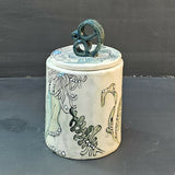 Fruitfulness - lidded pot - handmade ceramic