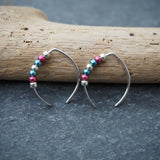Metalic Seed Bead Threader Earrings