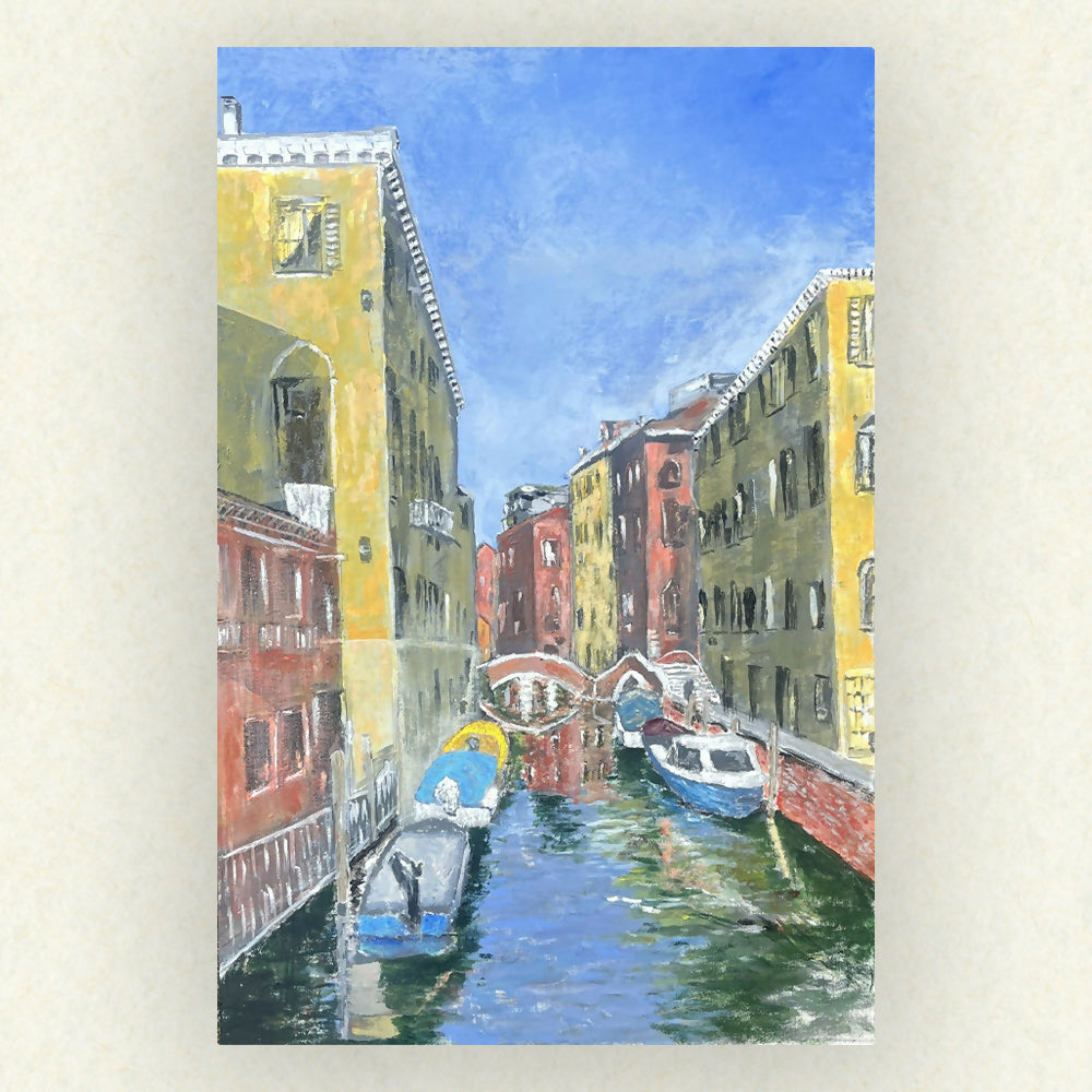 Santa Croce, Early Morning - Original Painting - Acrylic on Board