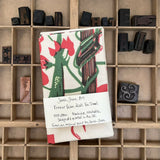 Runner Bean Seeds Tea Towel