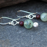 Semi-Precious Bead Dangle Earrings
