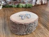 Silver Tree Bark Stud Earrings by Curious Magpie Jewellery 5