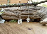 Gold & Silver Daisy Drop Earrings by Curious Magpie Jewellery (4)