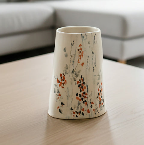 Autumn Birches Vase - Handmade Ceramic