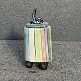 Rainbow Keepsake Pot- handmade ceramic