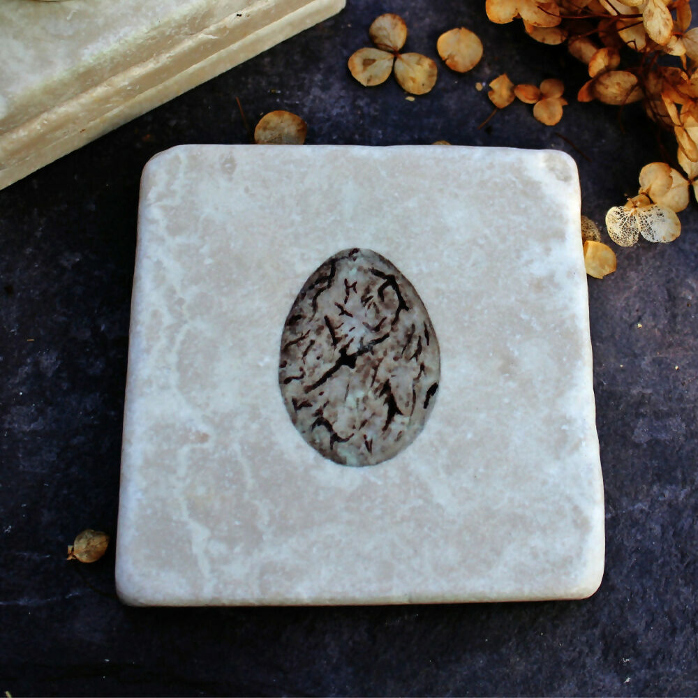 Marble Coaster - Yellow Hammer Egg