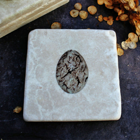 Marble Coaster - Yellow Hammer Egg