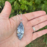 Dendritic opal pendant necklace 6