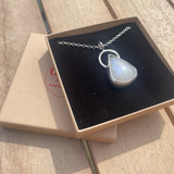 tear shaped moonstone pendant necklace 5