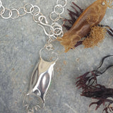 Silver Mermaid's Purse Pendant - Hallmarked