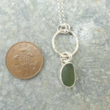Silver Seaglass Pendant