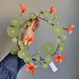 Nasturtium Wreath - Paper Sculpture