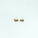 Bee Earrings Sterling Silver Backs