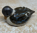 Little Stoneware Duck - Handmade Ceramic Sculpture