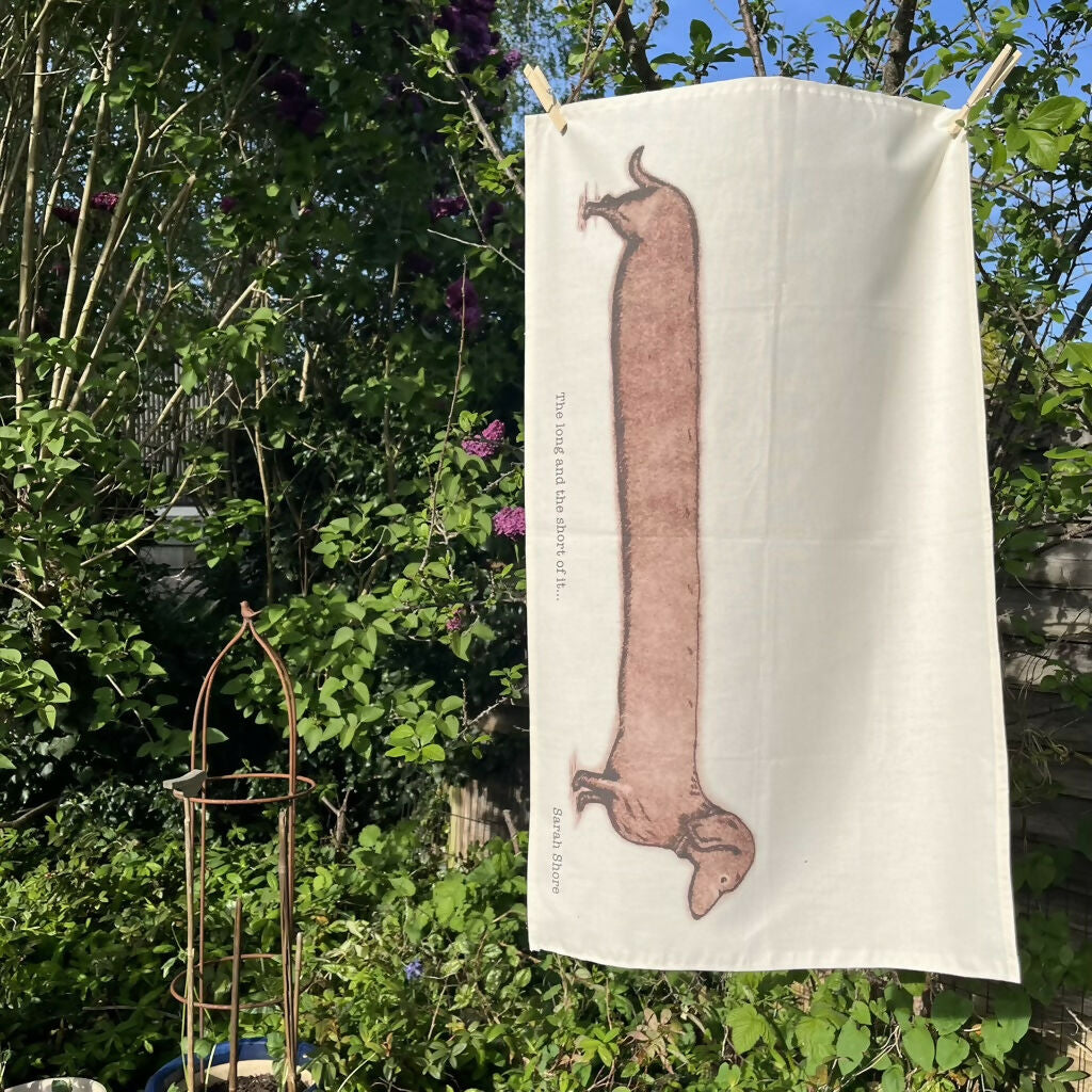 Dachshund Tea Towel