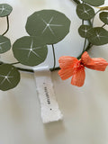 Nasturtium Wreath - Paper Sculpture