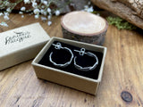 Petal Echo Half Hoop Earrings by Curious Magpie Jewellery (1)