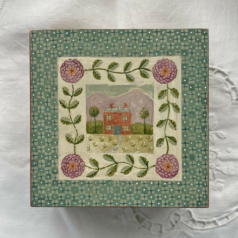 The Red House - Hand Painted Wooden Box