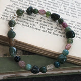 Tourmaline and Jade Bead Bracelet