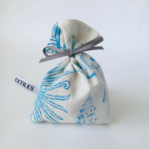 Turquoise Shells Lavender bag