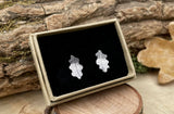 Silver Oak Leaf Earrings by Curious Magpie Jewellery (9)