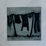 Monday Wash Day - Etching Print