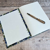 Blue & Green Floral Kimono Silk - Journal