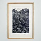 Wild Garlic Wood - Linocut Print