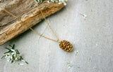 Gold Pinecone Necklace by Curious Magpie 5