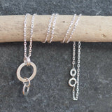 Double Ring Pendant Necklace