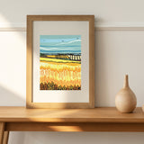 The Golden Wheatfield Vanessa Stone artist & illustrator A4 print