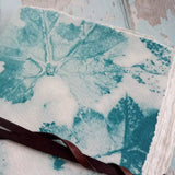 Teal Eco Leaf Print 4