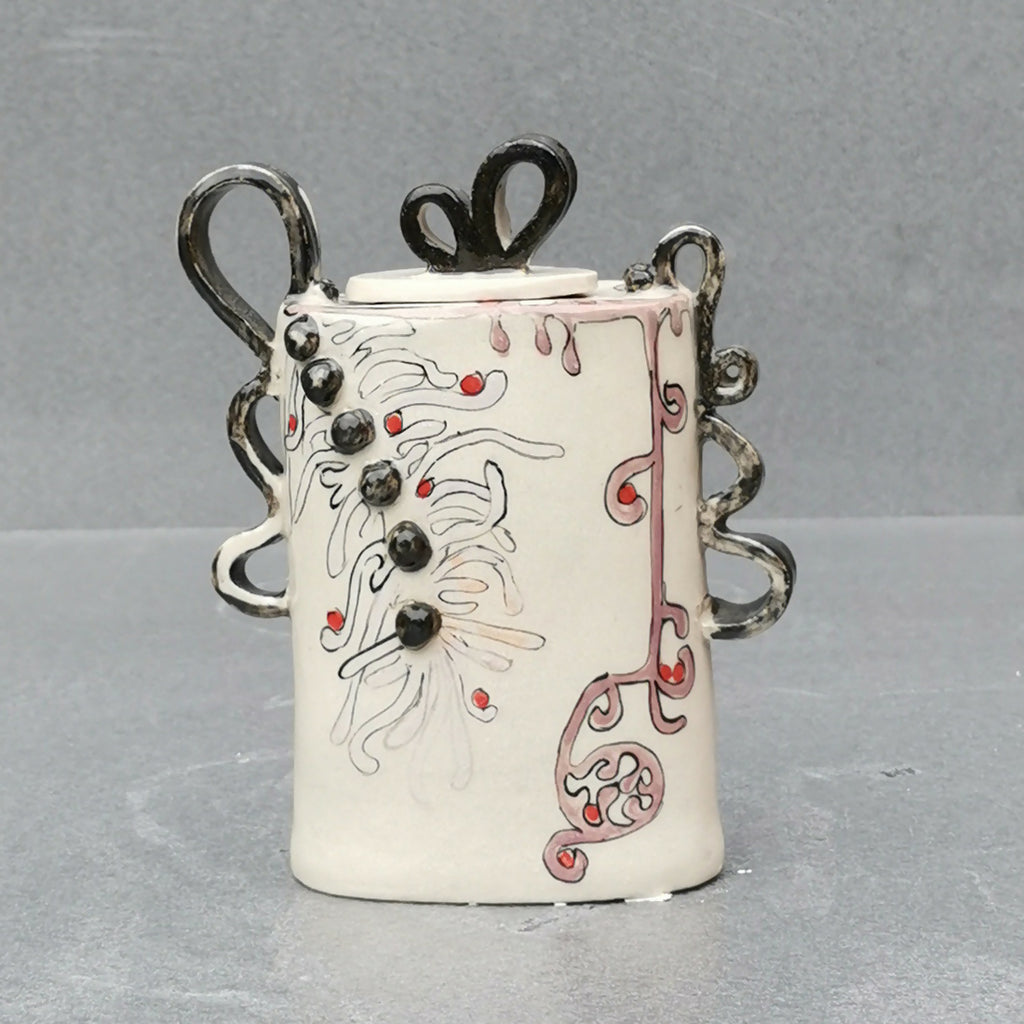Summer of Love Keepsake Pot - handmade ceramic