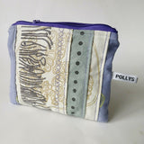 Embroidered Purse - Purple