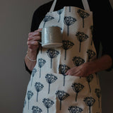 Cow Parsley Blue - Organic Cotton Apron