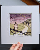 Signs of Spring - Original Lino Print