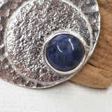 Blue Moon Pendant Necklace - Hallmarked